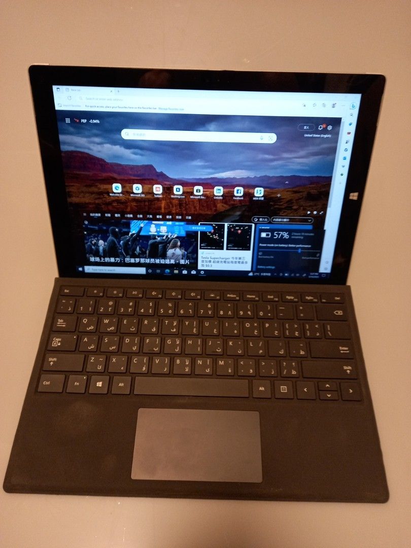 Surface pro 3 i7-4650u 8 GB Ram 512 GB SSD Touch screen, 電腦