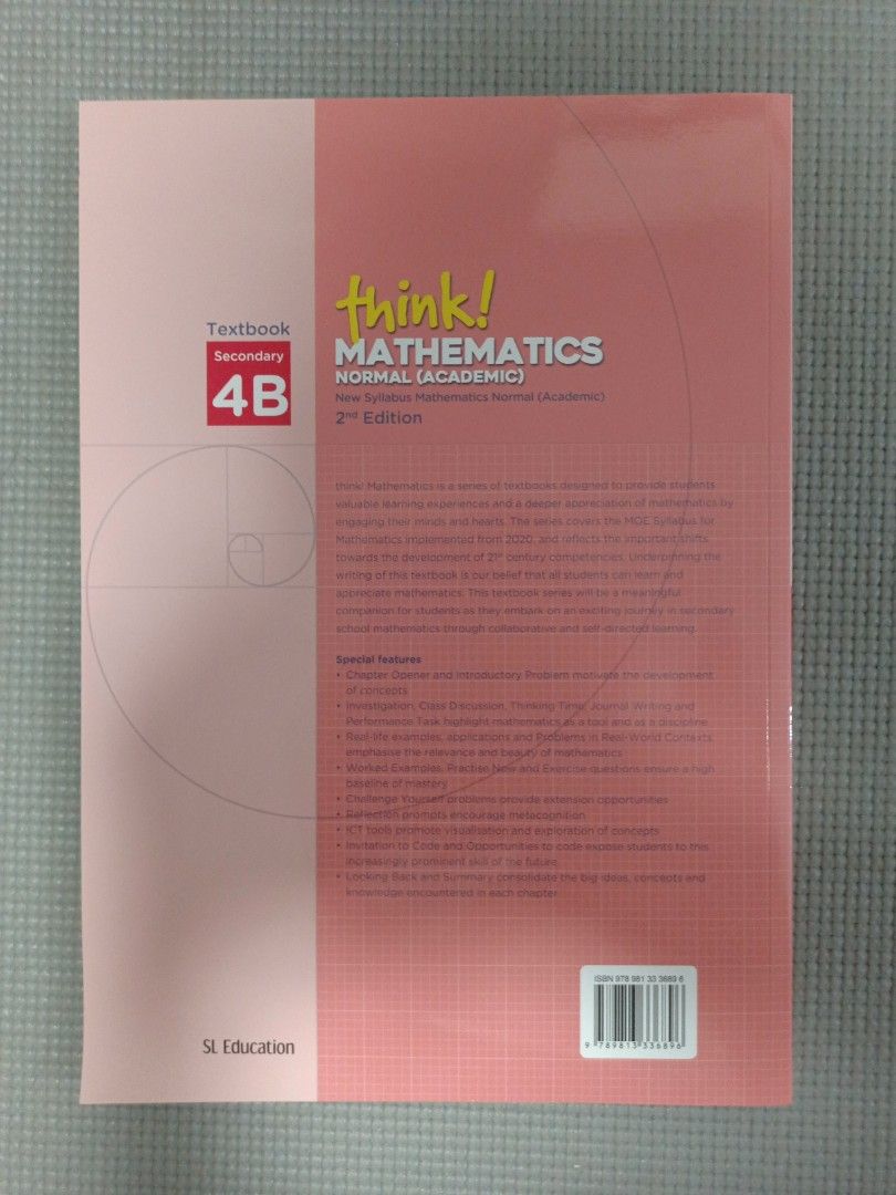 Textbook Math Brand Think! Mathematics normal academic textbook, Hobbies & Toys, Books ...