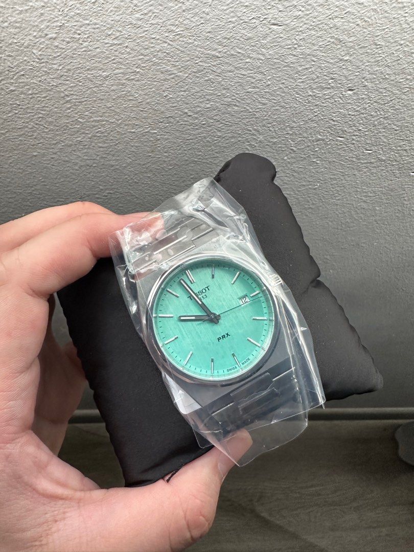 Tissot PRX Tiffany Blue / Mint Green dial, Luxury, Watches on Carousell