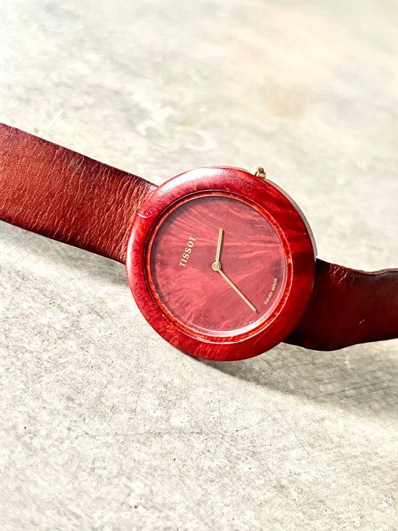 Wood watch tissot store