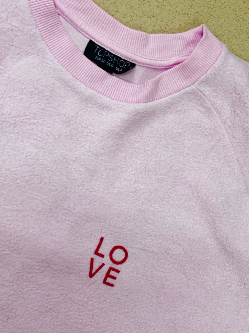 Pink topshop deals sweater
