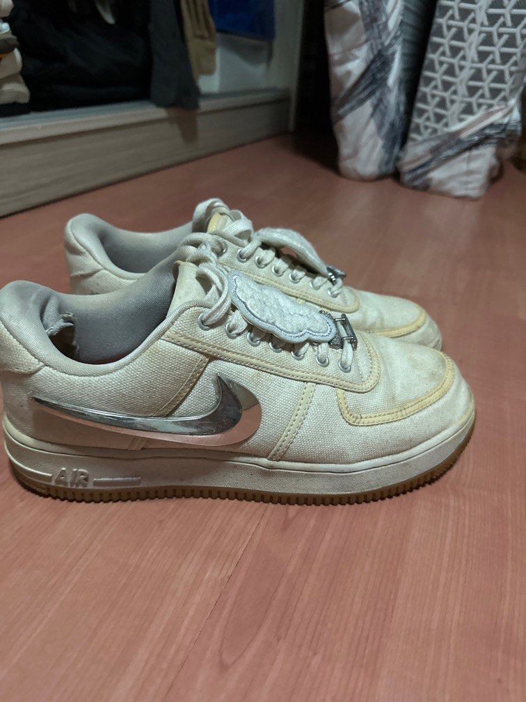 Travis Scott Air Force 1 Low White Size 8 Authentic 10/10 Condition AF100  White