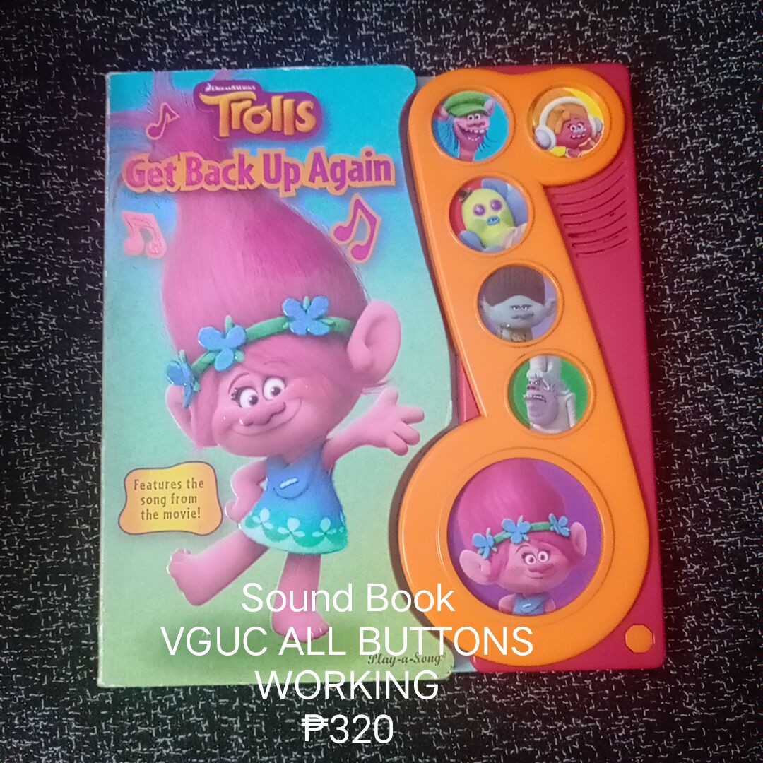 Trolls Get Back Up Again Sound book on Carousell