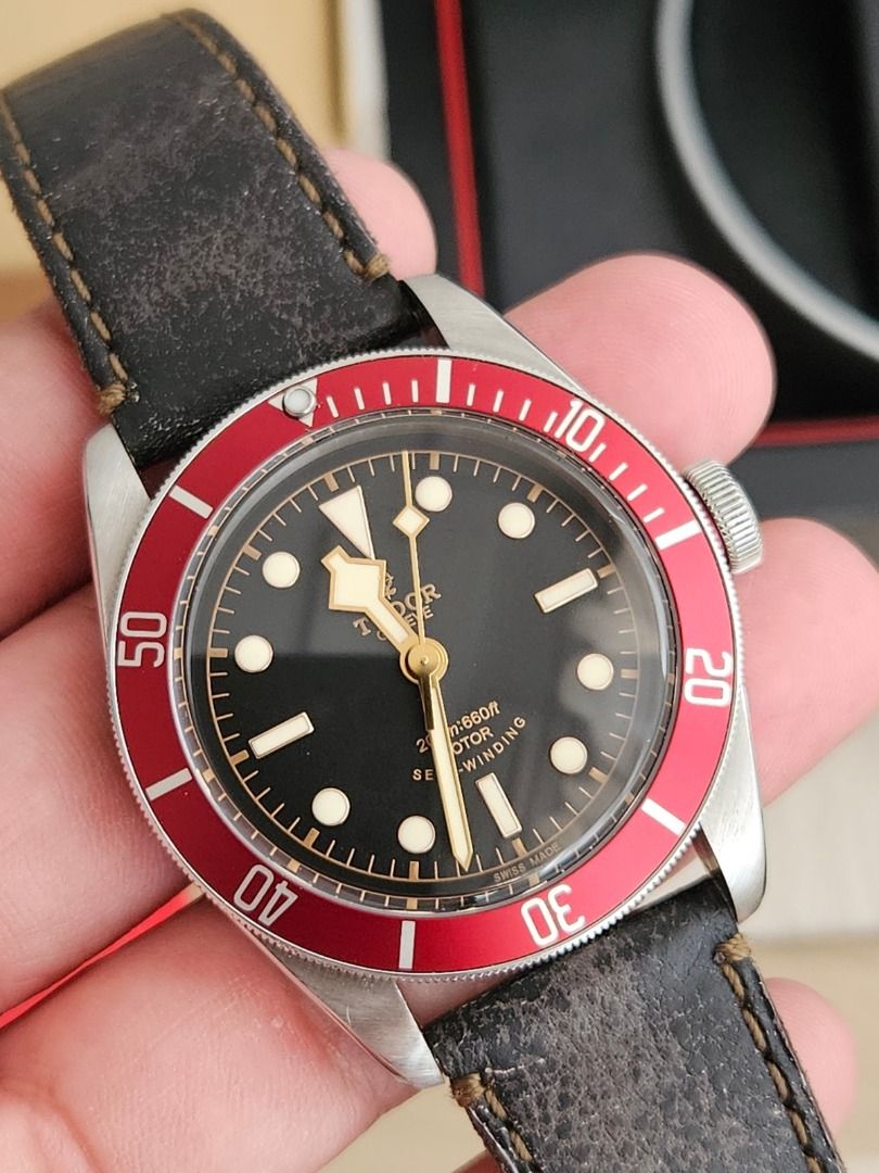Tudor Heritage Black Bay Red Rose 79220R 41mm Auto Luxury
