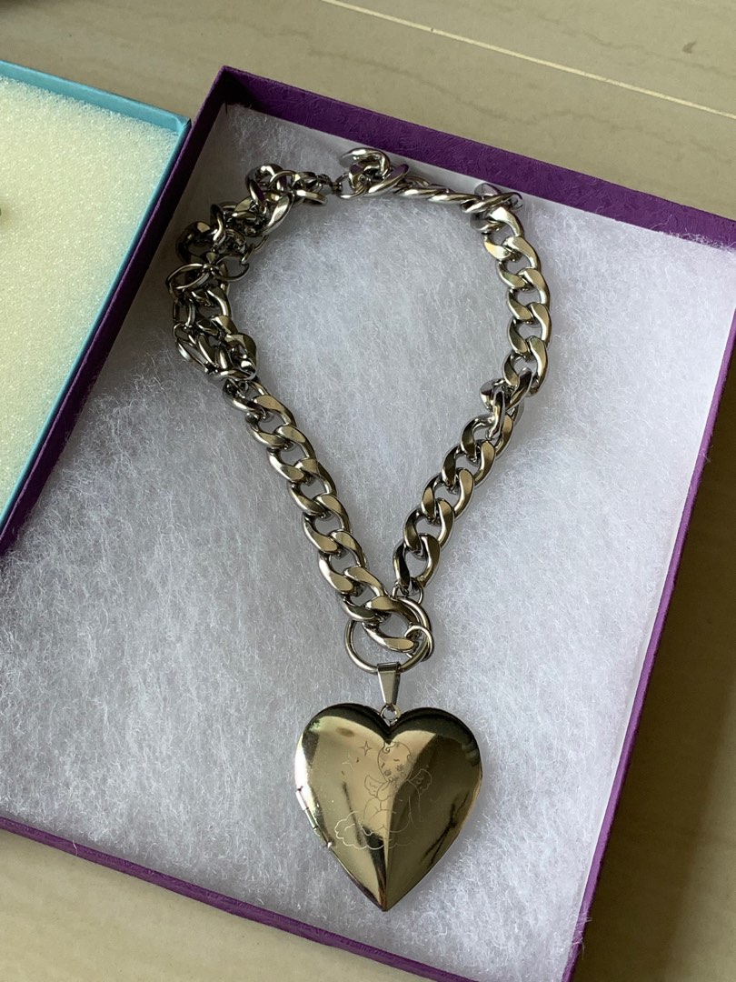 Chunky sales locket necklace