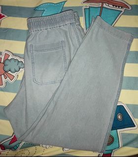 Uniqlo Denim Jersey Pants (62 Blue)