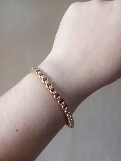 Unisex bracelet rose gold box chain type for men and women stainless steel magnetic lock