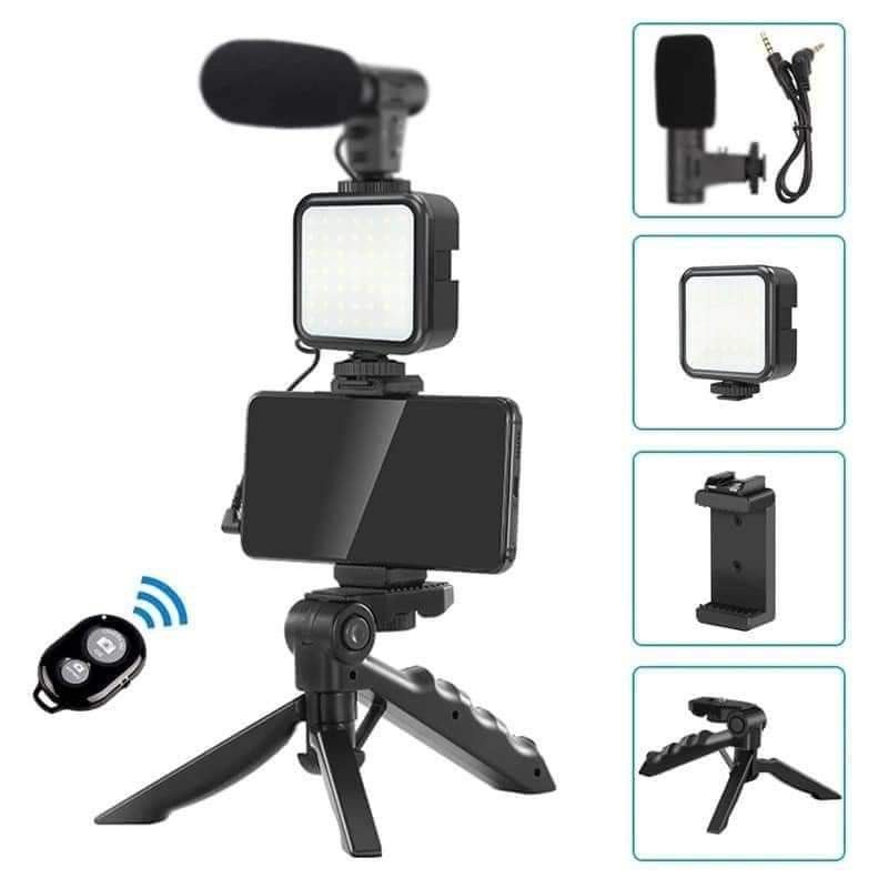 UNIVERSAL TRIPOD WITH MIC AND LIGHT💥💯 (Category: Tripods & Monopods) located in Quezon City. Submitted by kutiekath (Listing ID 1232291889, Image 1). Description: .