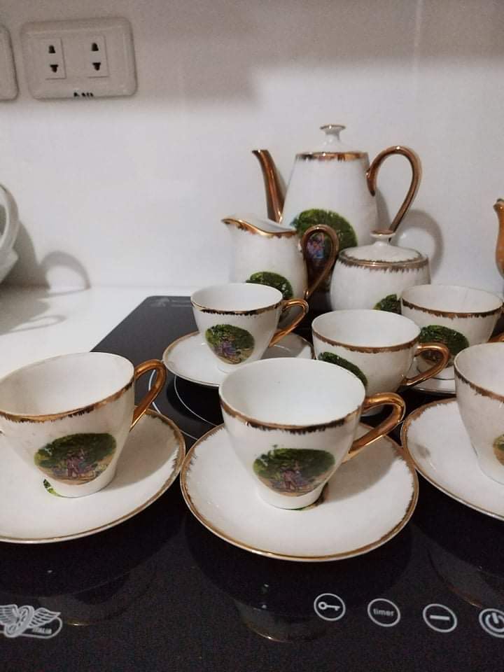 vintage teapot set for sale on Carousell