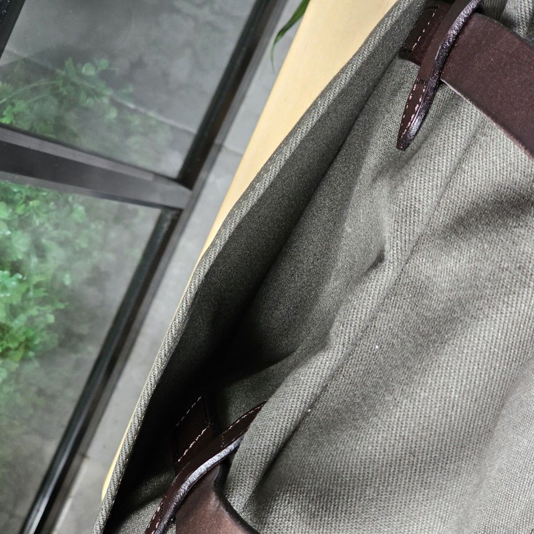 Waxed canvas briefcase, Men's Fashion, Bags, Briefcases on Carousell