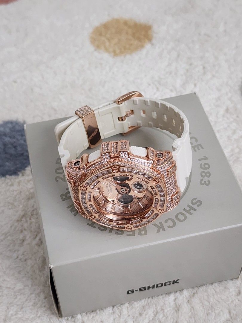 G shock white rose gold on sale
