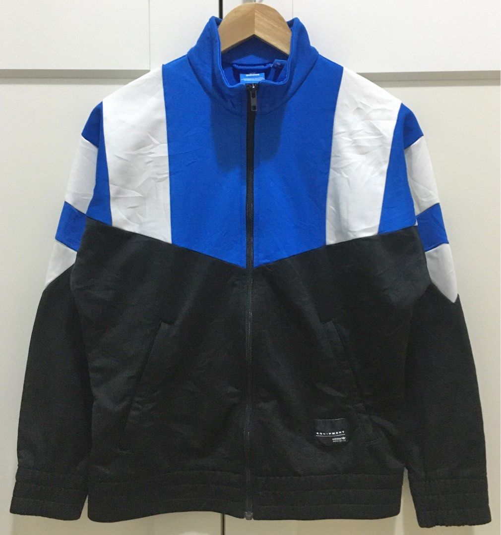 Women Adidas Equipment Track Top Trefoil EQT Jacket Tracktop Originals Size XL