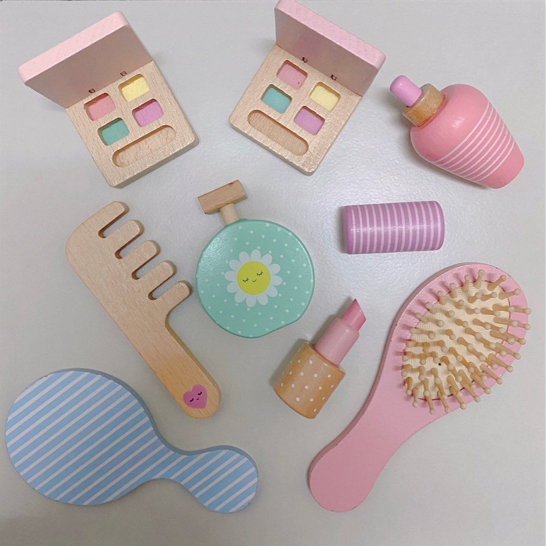 Wooden makeup set, Hobbies & Toys, Toys & Games on Carousell