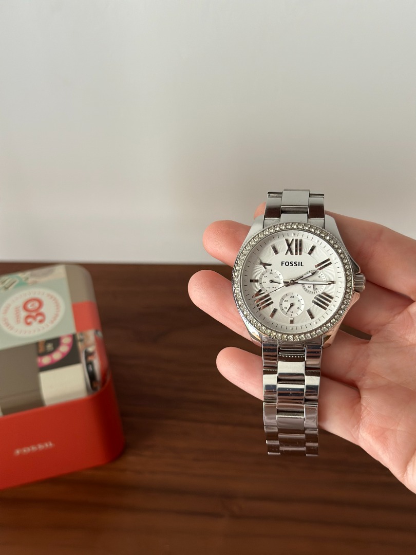 WTS Fossil Cecile Multifunction Stainless Steel Watch Silver