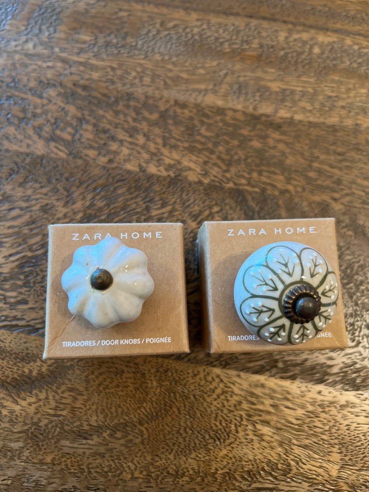 Zara Home Knobs (Category: Other Home Decor) located in Singapore. Submitted by jin84 (Listing ID 1232247190, Image 1). Description: BNIB Zara Home Knobs for sale (only 1 pair left) Suitable for side table drawers. Unknowingly bought more than needed. Purchased from Zara Home in Seoul. Self-collection only at 60 Chestnut Ave. .