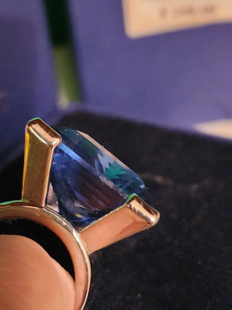 Swarovski aqua store ring