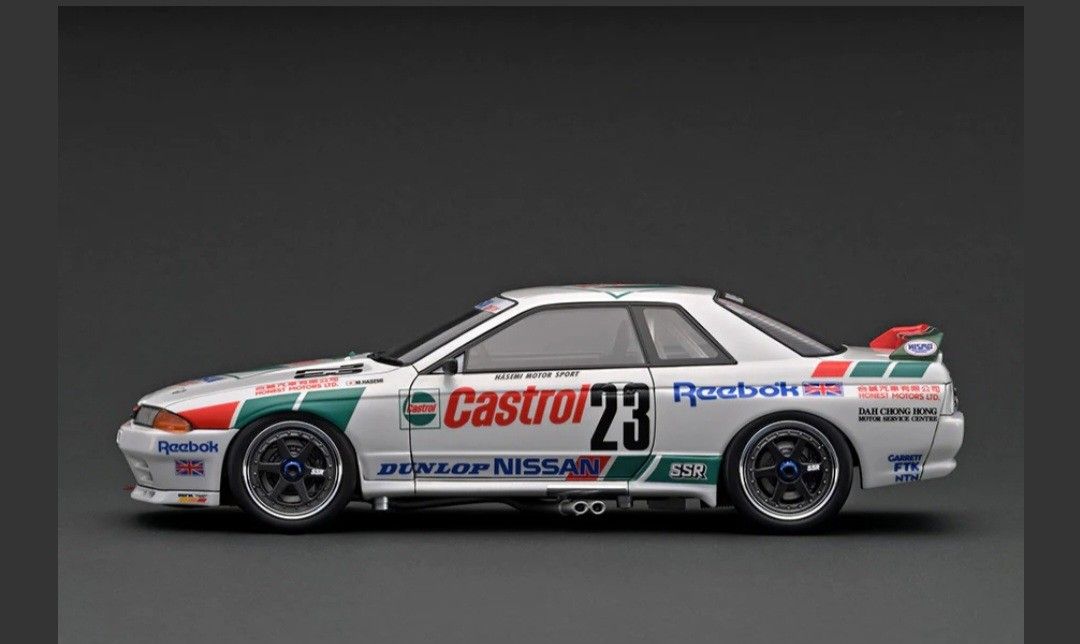 1/18 IGNITION MODEL IG2777 Castrol Skyline (#23) 1990 Macau Nissan