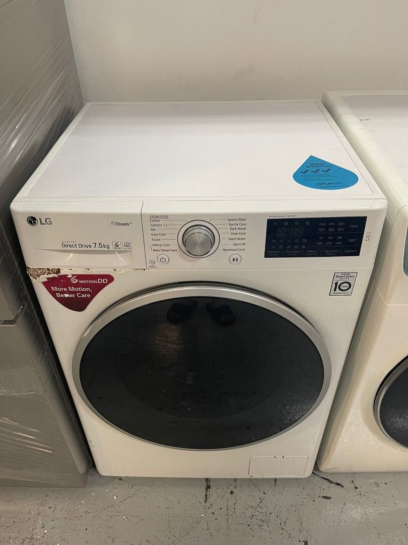 3 TICKS LG 7.5kg Front Load Washer FC1475S4W Condition 7 10 250 Delivery add 50 One month warranty 93833325 Ahme