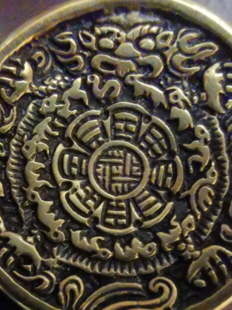 売れ筋がひ新作！ 銅のタイヤ、彫刻、描画 ネパール還流 秘蔵中国清代