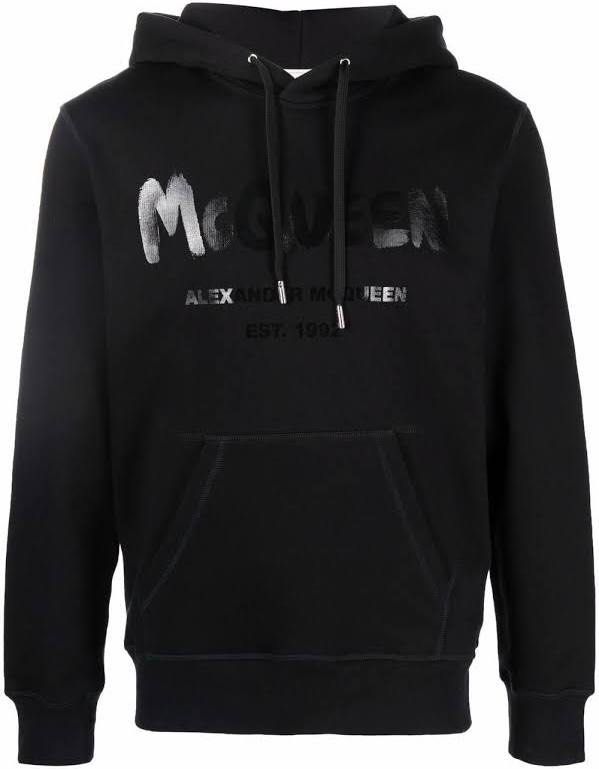 Alexander mcqueen hoodie black cheap