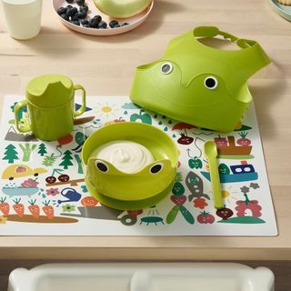 🆕️ IKEA 4pc BPA Free Baby Toddler Dinnerware Feeding Set (Green)