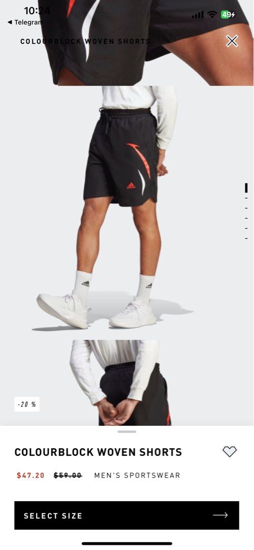 Adidas woven cheap shorts mens