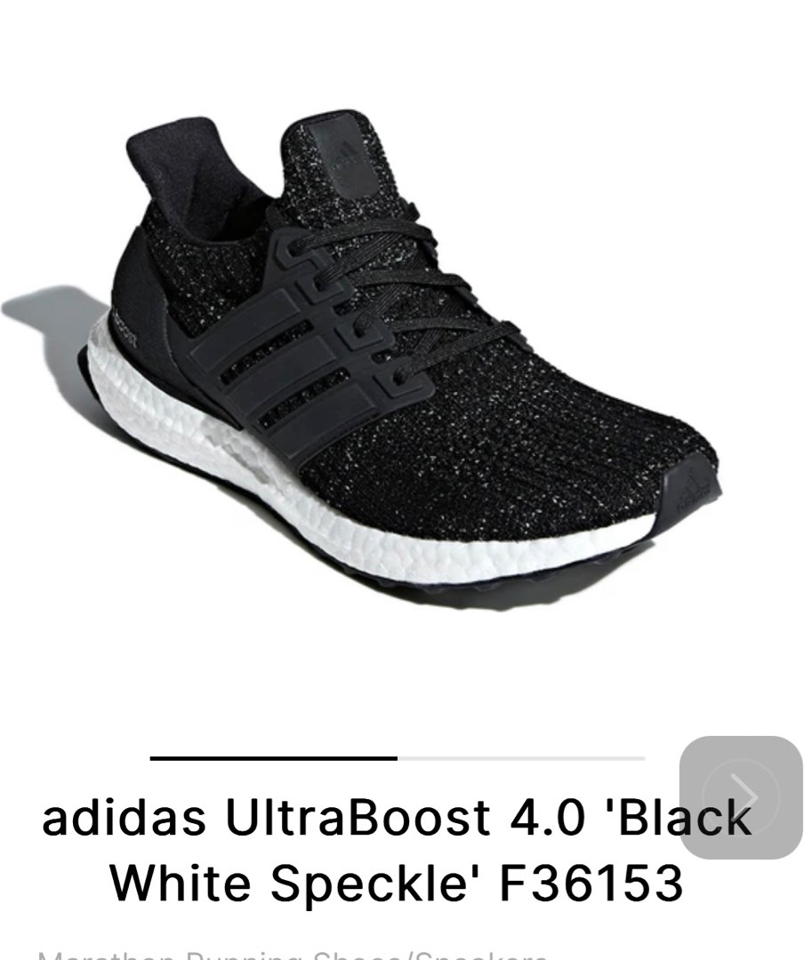 Adidas Ultra Boost 4.0 Black White Speckle Men s Fashion