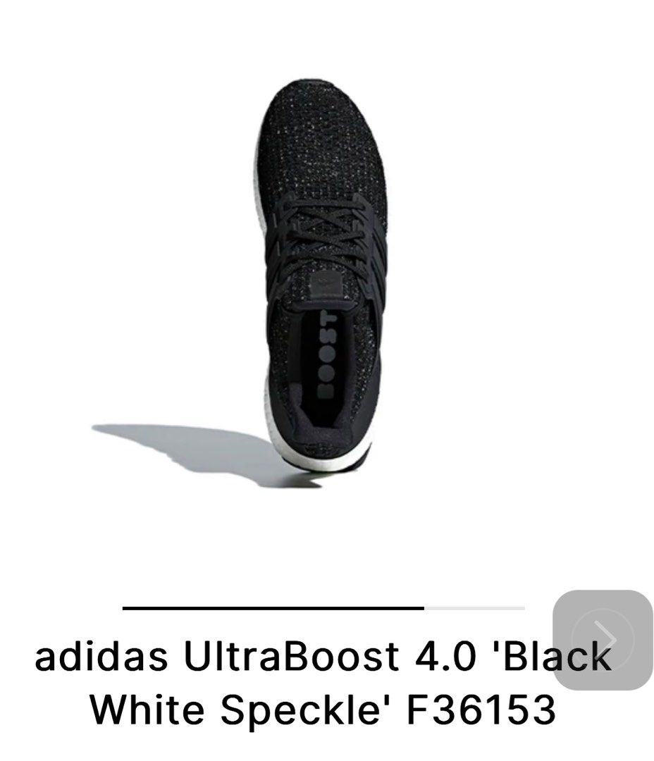 Adidas Ultra Boost 4.0 Black White Speckle Men s Fashion