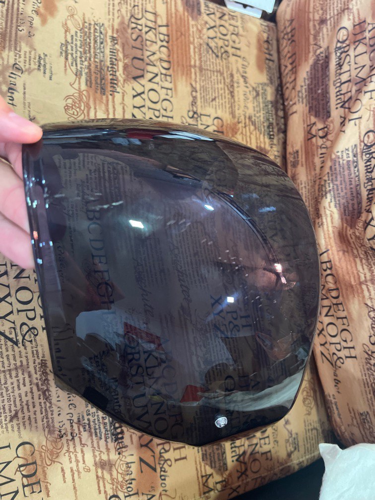 Agv k5 jet smoke visor, Motorcycles, Motorcycle Accessories on Carousell
