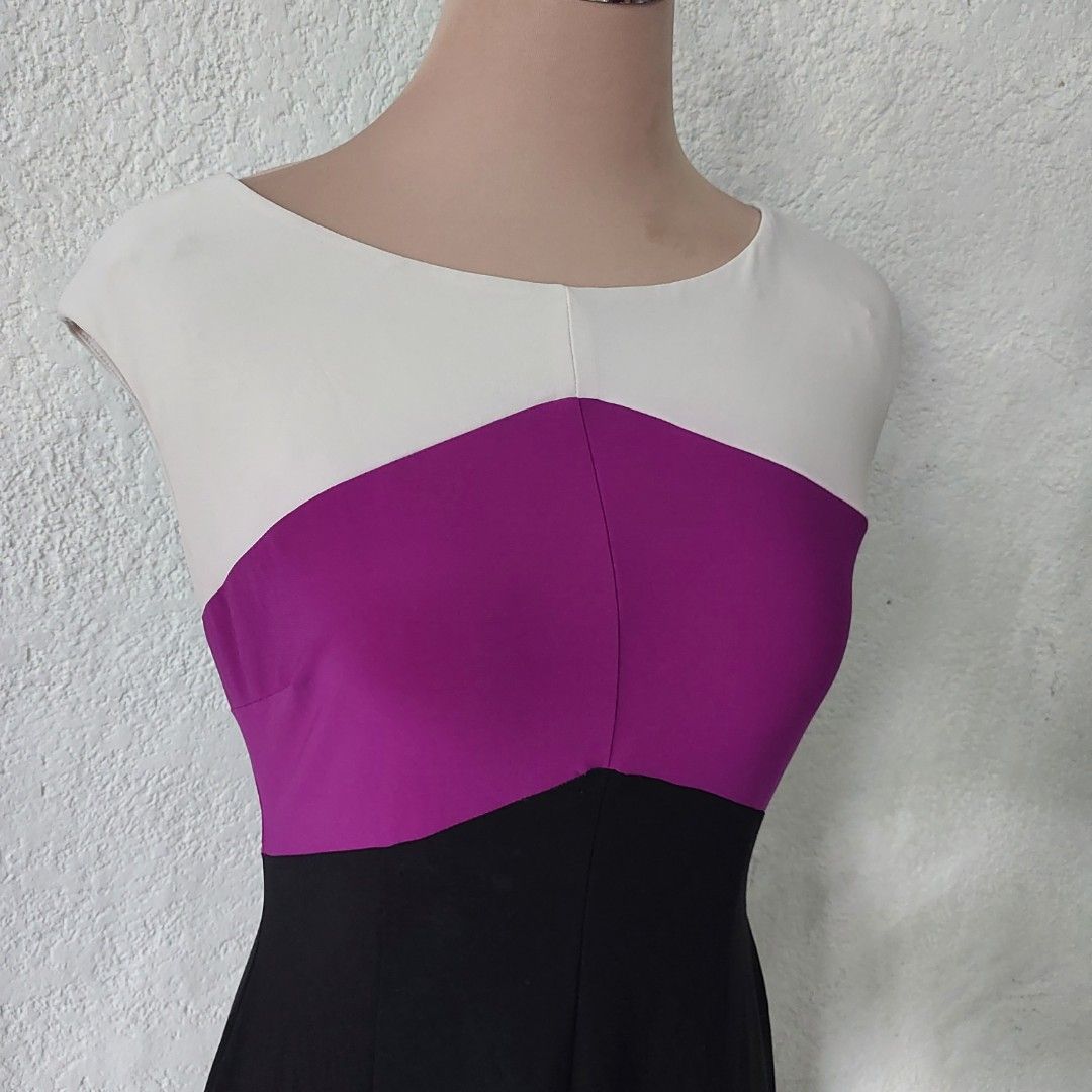 American Living dress color block dress midi dress tea length
