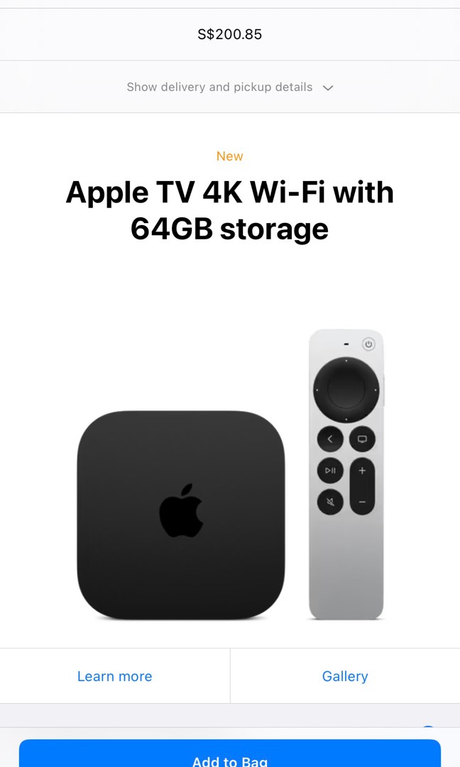 Apple TV 4K Wi‑Fi with 64GB storage - Apple