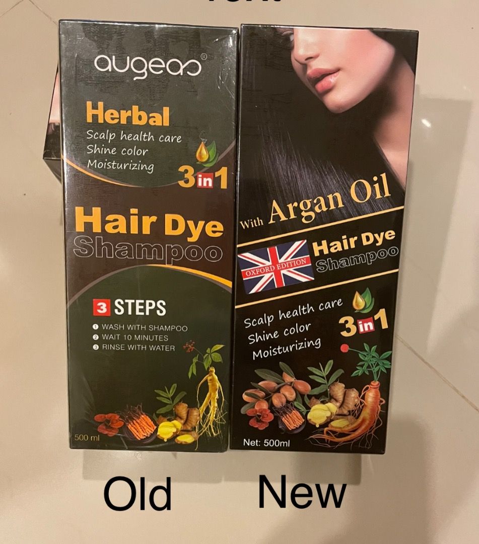 Preorder Augeas / Oxford Edition Herbal Hair Dye Shampoo 500ml expiry