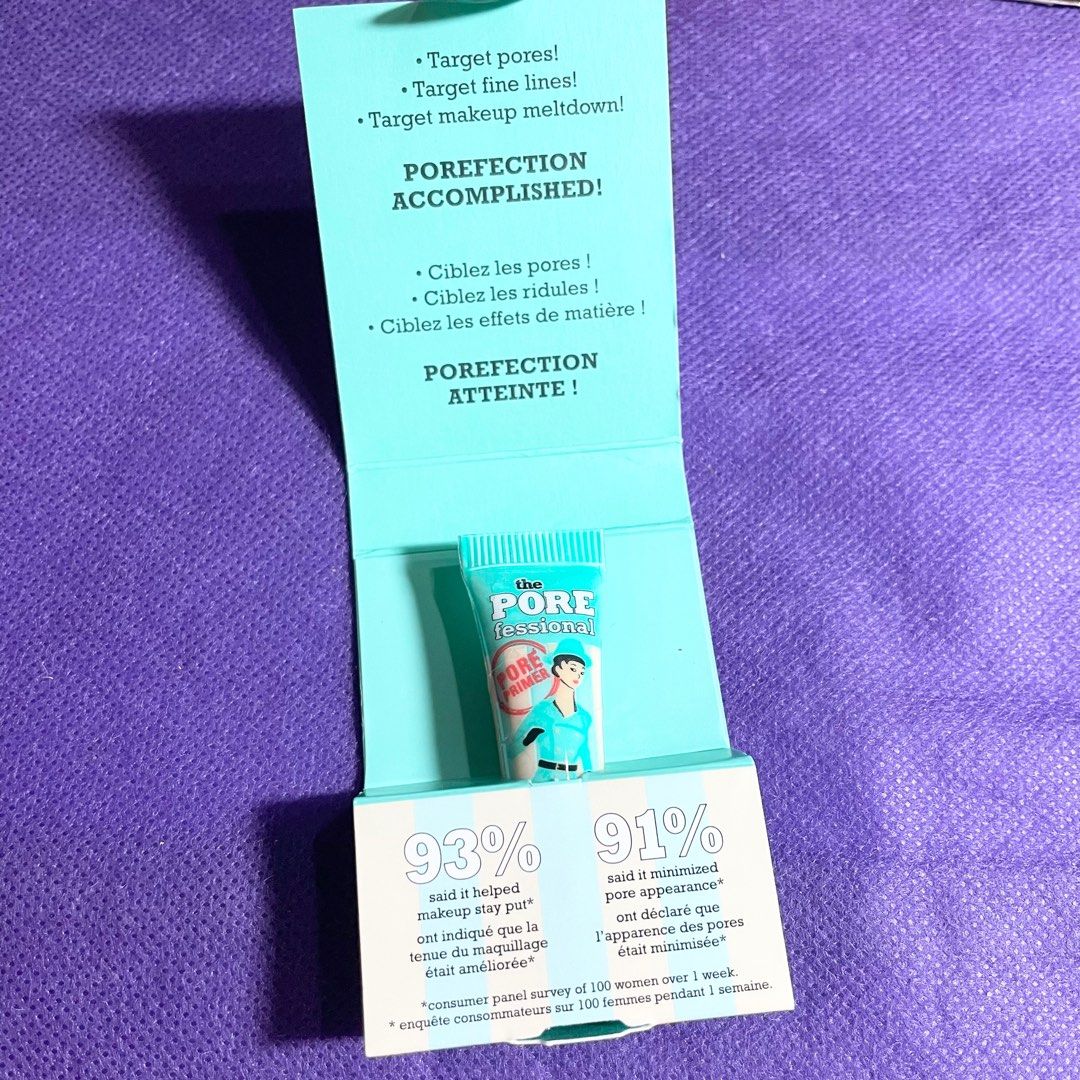 AUTHENTIC Benefit cosmetics the porefessional pore primer (Category: Makeup) located in Pasig City. Submitted by vanityboutique (Listing ID 1232341121, Image 3). Description: Pm for more details 3ml boxed Brand new and authentic Selling low and affordable One of the best selling brands in the makeup skincare perfume world .