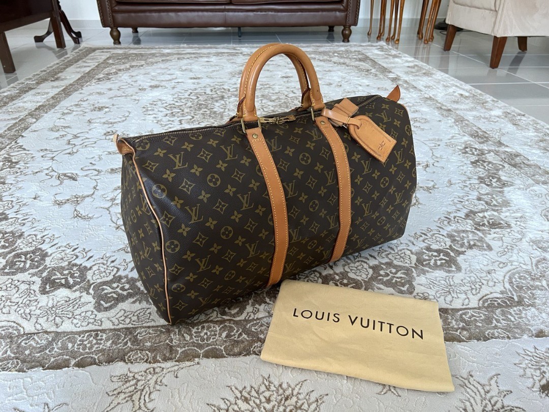 Louis Vuitton Pre-owned Keepall 50 Galaxy Bag - Black