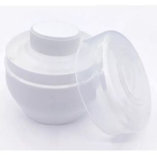 Baby talcum powder container case with puff refillable