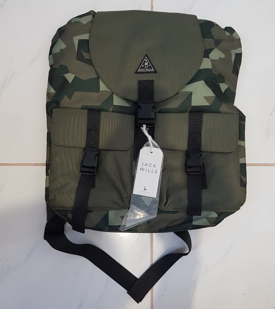 Backpack - Jack Wills Beresford Cargo Backpack (Camouflage Color) on ...
