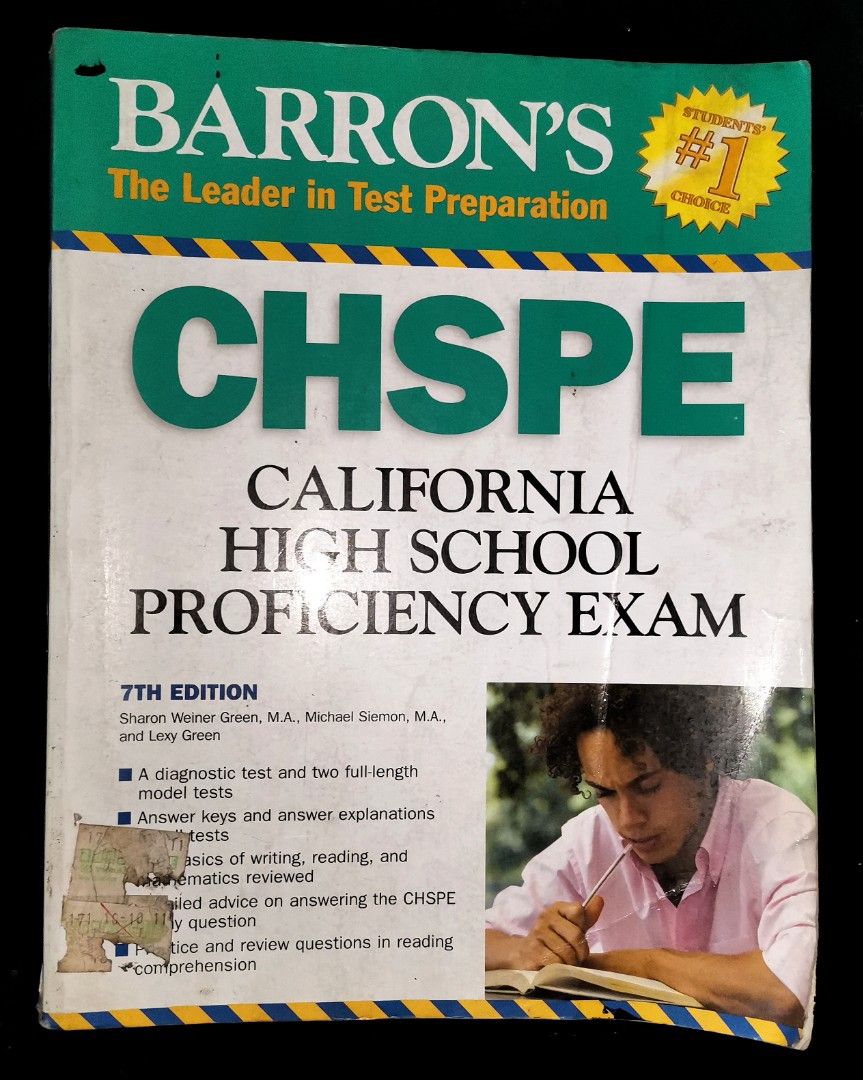 Barron's　School　Carousell　California　Exam　High　Toys,　Proficiency　Books　(CHSPE),　Hobbies　Magazines,　Assessment　Books　on