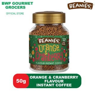 Beanies Orange & Cranberry Flavor Instant Coffee (50g)