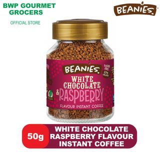 Beanies White Chocolate & Raspberry Flavor Instant Coffee (50g)