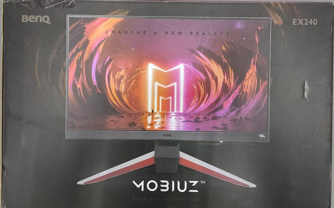 BenQ MOBIUZ EX240 Gaming Monitor 24 FHD 1080p 165Hz 1ms | IPS | HDRi |  sRGB | Color Optimizer | Black eQualizer | Freesync | Eye-Care | Height