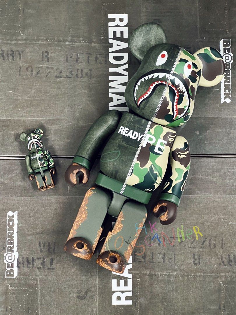BAPE × READYMADE 100% ベア MEDICOM TOY: BE@RBRICK - Bape X Readymade 100% & 400% – TOY