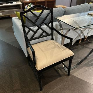 Black Bamboo Accent Chair