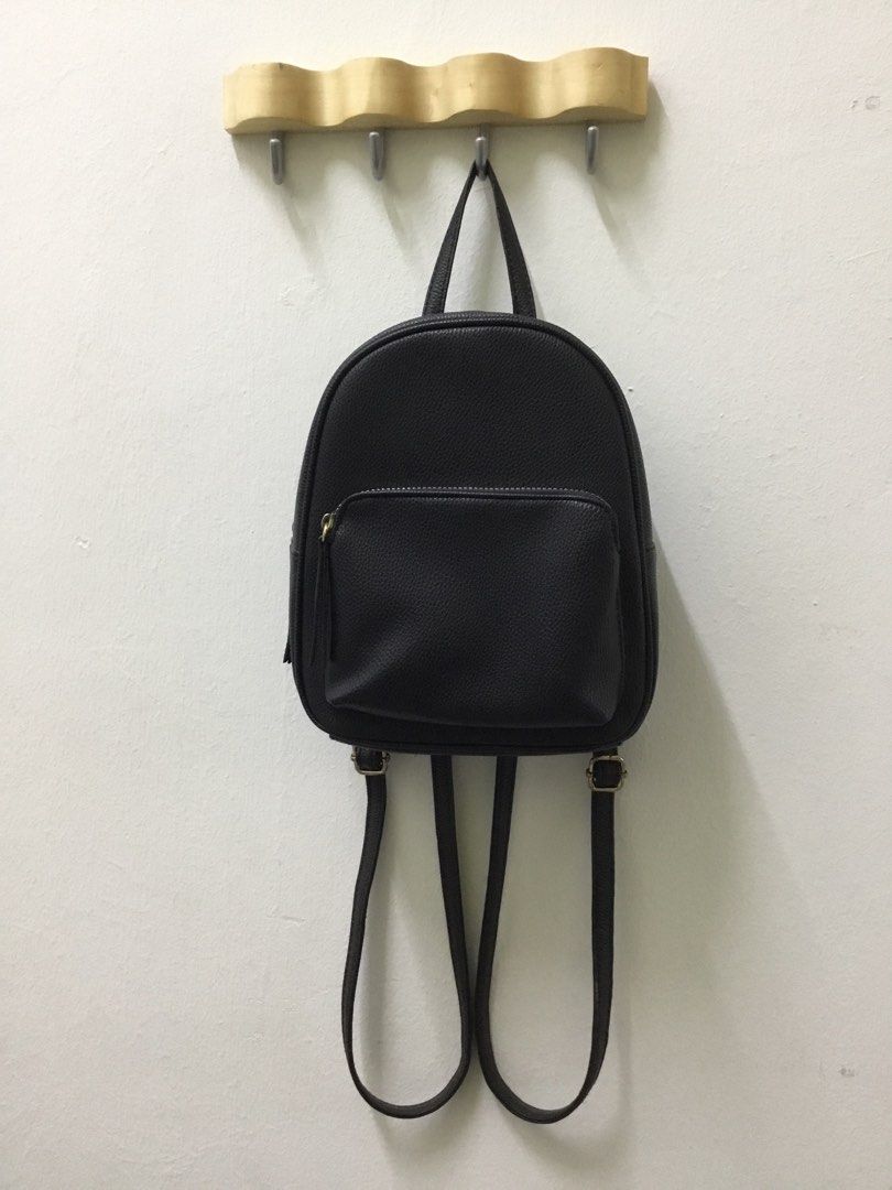 Small black backpack primark sales