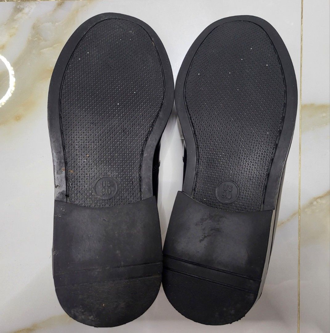 Black shiny dress shoes, from SAF. Size: 9 (262), Men's Fashion ...