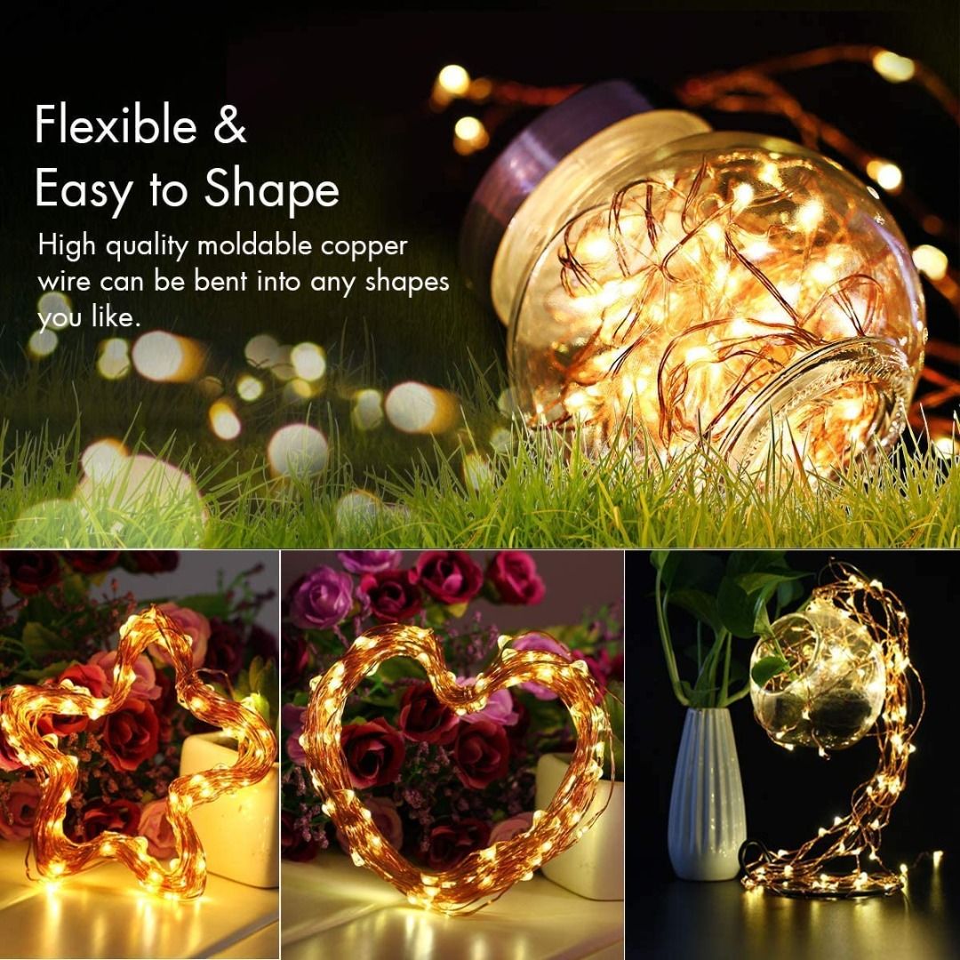 Augone led outlet string lights