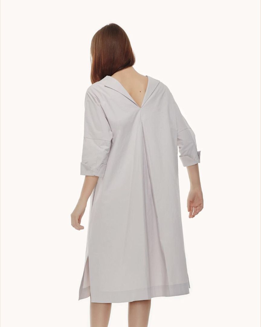 white christmas dresses Rye Cotton Canvas Dress in Natural 1 main image 1