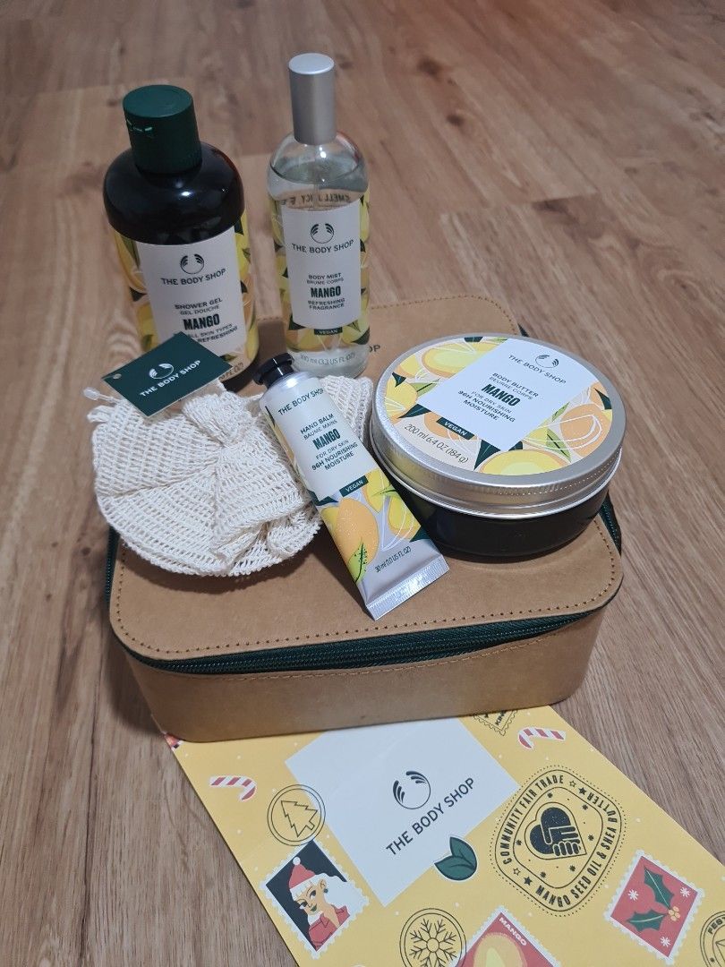 Body Shop Mango Gift Set, Beauty & Personal Care, Bath & Body, Bath on