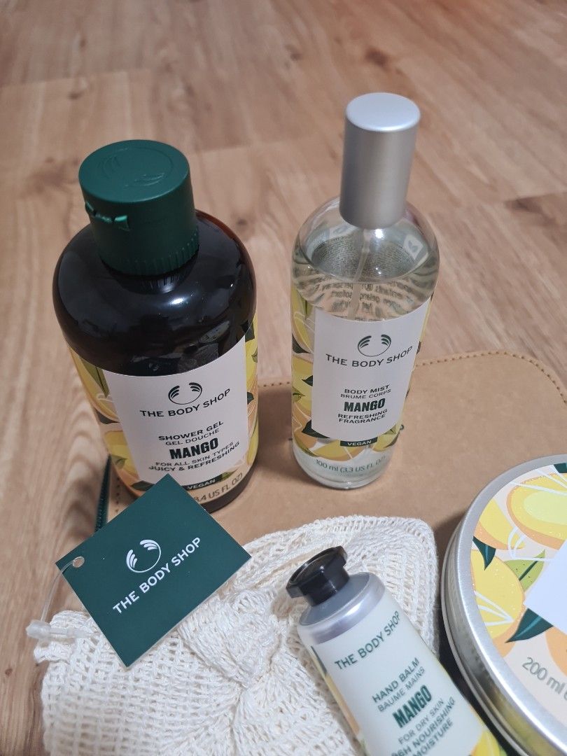 Body Shop Mango Gift Set, Beauty & Personal Care, Bath & Body, Bath on