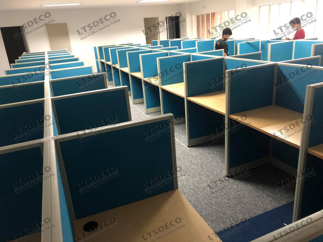 bpo workstation table furniture office partition on Carousell