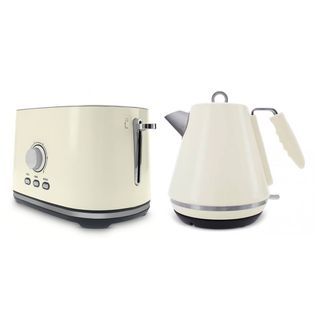 Branded Breakfast Set Duo Kettle and 2 Slice toaster ~ Black set/White Set